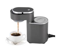 Lightakai Mini cafetera eléctrica portátil con pre-remojo de baja presión y depósito de agua de 150 ml, máquina de café espresso de 600 W para casa, oficina, camping, coche, viaje
