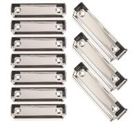 LIGHTAOTAO 10 Clips Metálicos para Portapapeles 10 Cm Plástico en Esquina, Multifunción para Oficina y Enfermería, Clips para Documentos y Carpetas, Pack de 10 Unidades para Archivo