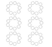 LIGHTAOTAO 100 Unidades Anillas Dobles de Acero Inoxidable 12 Mm, Mini Anillos Partidos para Llaveros, Conectores Metálicos Pequeños para Manualidades, Collares, Pulseras y Placas de