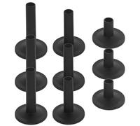 LIGHTAOTAO 12 Fundas para Platillos de Batería con Base de Brida, Plástico Resistente y Diseño Ligero, Accesorios para Instrumentos de Percusión Fáciles de Transportar