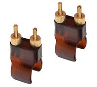 LIGHTAOTAO 2 Ajustadores Finos de Cuerdas para Erhu y Huqin, Microafinadores de Latón H62 y Abs Instalación Sencilla para Instrumentos Musicales Color Aleatorio