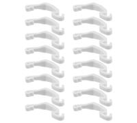 LIGHTAOTAO 20 clips de plástico blanco para jaula de animales pequeños para una conexión segura sin herramientas como cierre de puerta para conejos y establos de chinchilla