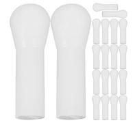 LIGHTAOTAO 20 Piezas de Varillas de Plástico para Llaves Xi de Clarinete Blanco, Accesorio Ligero Rebabas para Reparación en Cualquier Momento y Ocasión