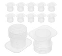 LIGHTAOTAO 20 Tazas de Alimentación para Apicultura de Plástico Blanco, Dispensador de Agua para Abejas Robusto y Ligero, Adecuado para Colmenas en Apicultura Doméstica