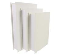 LIGHTAOTAO 3 Libros Falsos Decorativos Color Beige para Decoración del Hogar y Vitrinas, Alto Realismo y Resistencia al Desgaste, Ideales para Ambientes Artísticos