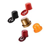 LIGHTAOTAO 5 Juegos Cubilete para Dados de Abs con Tapa Transparente y 5 Dados, Resistente a Golpes, Adecuado para Bar y Juegos Divertidos en Fiestas Familiares