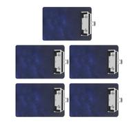 LIGHTAOTAO 5 Piezas Portapapeles Portátil Almacenamiento Conveniente con Diseño Único de Estrellas de Plástico Azul para Entornos Ocupados y Rondas de Enfermería