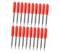 LIGHTAOTAO 50 Cuchillas de Corte de Tungsteno Ángulo de 45° Cubierta de Goma Roja sin Arrastre ni Saltos para Plotter de Vinilo Ideales para Rotulación en Papel Delgado y Cinta Adhesiva