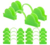 LIGHTAOTAO 50 Piezas Abrazadera de Película Térmica para Invernadero Clip de Invernadero y Materiales Diseño de Doble Cabeza Plástico Verde Claro Resistente al Viento y Fijación Segura