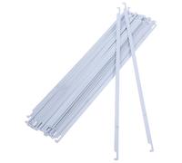 LIGHTAOTAO 50 Piezas de Rieles Colgantes de Metal Blanco para Archivos, 32.5 Cm, Resistentes a Deformación y Fáciles de Instalar, Ideales para Aulas y Gabinetes
