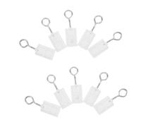 LIGHTAOTAO 50 Unidades Tapones de Extremo Protege Telas y Evita Atascos para Riel de Cortina de Plástico Blanco Estructura Plugin para Ventanas y Dormitorios