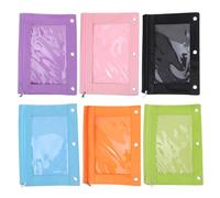 LIGHTAOTAO 6 Estuches para Lápices de Tela Oxford Bolsillo para Bolígrafos y Carpeta, Resistente al Desgaste Esquinas y Bordes Suaves para Oficina y Material Escolar