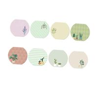 LIGHTAOTAO 8 Piezas Notas Adhesivas Autoadhesivas con Diseño de Plantas de Blocs Portátiles y Compactos para Escritorio Versátil Oficina Aula y Verano