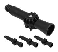 LIGHTAOTAO Adaptador de Ángulo Telescópico de 4 Piezas para Poste de Extensión Rosca Americana, Material Abs Negro, Adecuado para Limpieza de Canalones y Ventanas