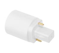LIGHTAOTAO Adaptador de Lámpara LED Cobre Recubrimiento Níquel a E27 Base de 2 Pines G24d Compatible Bombillas, Resistente al Fuego para Oficinas y Centros Comerciales