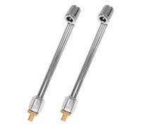 LIGHTAOTAO Adaptador Rápido de Boquilla para Inflador de Neumáticos de Metal, 2 Piezas Conexión Segura para Inflado de Ruedas de Coche y Motocicleta