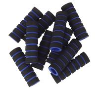 LIGHTAOTAO Almohadillas de Rodillo de Esponja para Máquina de Gimnasio, 10 Unidades, Diámetro Interior 20Mm, Longitud 105Mm, Repuestos para Aparatos de Gimnasia para Casa, Color Negro y Azul
