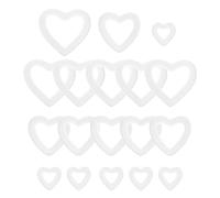 LIGHTAOTAO Anillo de Corazones de Espuma para Decoración de Bodas y Manualidades DIY 18 Piezas en Blanco para San Valentín y Eventos Obsequios