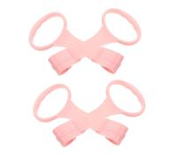 LIGHTAOTAO Anillo De Tracción Para Ñiño y Anillo De Seguridad De Soporte, Niño Pequeño, Portátil y Ligero, Material Seguro y Resistente, Ayuda Para Caminar Bebés, Juegos y Ejercicios, 2 Unidades Rosa