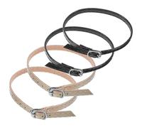 LIGHTAOTAO Banda de Talón de Cuero Artificial y Metal 2 Pares de Correas Ajustables Práctica y Creativa para Tacones Altos de Mujer para Zapatos sin Tiras