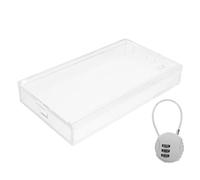 LIGHTAOTAO Caja de Seguridad y Orificios para de Emergencia para Teléfono Móvil de Acrílico Transparente con Cerradura Adecuado para
