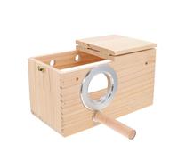 LIGHTAOTAO Caja Nido de Madera Beige Resistente al Desgaste y No se Deforma para Periquitos y Pájaros Adecuado para Decoración y Jardín