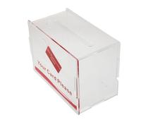 LIGHTAOTAO Caja para Tarjetas de Visita Transparente de Acrílico Gran Capacidad para Exposiciones y Oficina, Organizador Portátil que Evita Derrames y Mantiene Seguras Tarjetas