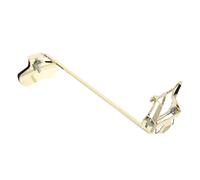 LIGHTAOTAO Clip de Sujeción para Partitura y Atril de Saxofón Soprano Recto, Color Dorado, Adecuado para Música de Marcha y Ensayos de Orquesta, Instalación Instantánea