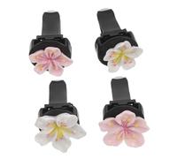 LIGHTAOTAO Clips de Ventilación Aroma a Melocotón Forma de Flor para Coche 4 Piezas de Plástico Fácil Instalación y Amplia Cobertura para Decoración Interior de Auto