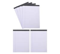 LIGHTAOTAO Cuaderno de Notas Legal Blanco 180 Hojas y Líneas Amplias, Paquete de 6 Libros de Papel para Estudiantes y Profesionales en Reuniones o Escuela