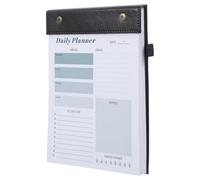 LIGHTAOTAO Cuaderno Planificador Diario A5 en Papel Negro Diseño Simple para Reuniones y Apuntes, Bloc de Notas para Aumentar Productividad y Organizar Tareas
