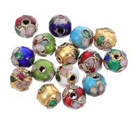 LIGHTAOTAO Cuentas Fáciles de Usar Multicolor de Esmalte Cloisonné Hechas Aleación Color Aleatorio para Pulseras y para Actividades Familiares Grupo