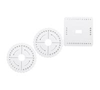 LIGHTAOTAO Discos para Tejer Pulseras 3 Piezas Set de Telar de Cuerda Eva Duradero Incluye 1 Disco Cuadrado Herramienta Manual para Bricolaje y Accesorios de Abalorios