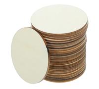 LIGHTAOTAO Discos Redondos de Madera 50 Unidades 6 CM para Manualidades y Decoración Infantil Círculos Naturales para Artesanía y Bricolaje