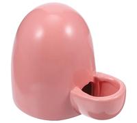 LIGHTAOTAO Dispensador de Agua para Hámsteres Mini de Cerámica Rosa Fuente Silenciosa para Pequeños Animales Bebedero Compacto para Pájaros Ratones Erizos y Chinchillas