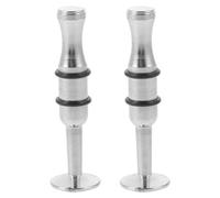 LIGHTAOTAO Dispositivo de Entrenamiento de Fuerza Bucal Accesorios de Metal Plata 2 Piezas Mejora Control de Labios para y Saxofón para Principiantes y Profesionales