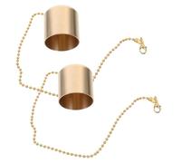 LIGHTAOTAO Extintores de Velas de Latón Dorado, 2 Piezas, Accesorios para Velas Que Prolongan el Uso y Evitan el Ahumado la Mecha, Adecuado para Decoración Hogar
