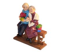 LIGHTAOTAO Figura Ancianos de Resina Obsequio Adecuado Romántica y Chic, Adorno para Decoración de Mesita de Noche para Persona Mayor y Tercera Edad