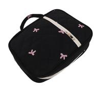 LIGHTAOTAO Funda para Biblia Grande Acolchada con Asa Negra, Bolso Protector Resistente al Agua con Cremallera y Bolsillos Organizadores para Accesorios de Estudio Bíblico y Uso Devocional