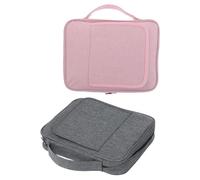 LIGHTAOTAO Funda Protectora Biblia de Poliéster con Asa y Soporte, Estuche para Guardar Libros y Seguridad en Viajes, Paquete de 2 Piezas para Lectura en Casa y Viajes