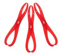 LIGHTAOTAO Juego de 3 Calibradores de Plástico Rojo para Medición Precisa en Cerámica y Arcilla, Herramienta Duradera y Fácil de Usar para Proyectos DIY y Arte