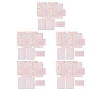 LIGHTAOTAO Juego de 5 Sobres de Papel Decorativo Diseño de Flores y Animales, Papel de Carta A5 Práctico y Elegante para Escribir y Dejar Mensajes
