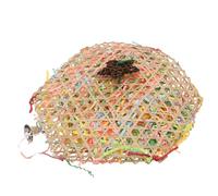 LIGHTAOTAO Juguete de Loro Bola de Ratán Tejida para Masticar y Jugar | Vine y Rama de Sauce, Diseño Entrelazado, para Cacatúas y Periquitos, Zonas de Vuelo Color Aleatorio