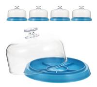 LIGHTAOTAO Kit Bricolage Cubierta de Plástico Antipolvo Azul para Reparación de Relojes, Herramienta de Relojero Reutilizable Compartimentos, 5 Piezas