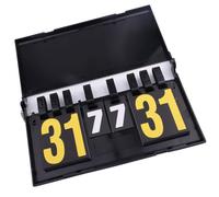 LIGHTAOTAO Marcador Invertido Portátil para Juegos Deportivos Marcapaginas Rascar, Marcador de Mesa en PVC Impresión Digital Clara y Fácil de Usar en Tenis y Baloncesto