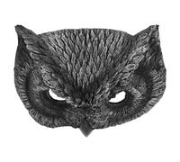 LIGHTAOTAO Máscara de Búho 3d Realista para Halloween y Fiestas Diseño Contorneado y Máxima Comodidad en Color Plata, Tamaño 23.5x16x4cm para Adolescentes y Adultos