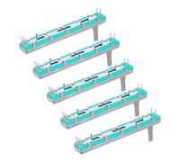 LIGHTAOTAO Módulo de Potenciómetro Deslizante Lineal Dual B10k de 5 Piezas Control Preciso para Proyectos de Programación y Mezcla de Audio en Plástico y Hierro