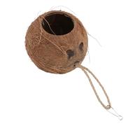 LIGHTAOTAO Nido Colgante de Cáscara de Coco para Hámster y Lagartos Diseño Natural, Ambiente Cálido y Seguro para Refugio y Escondite de Mascotas