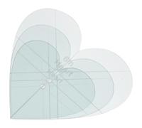 LIGHTAOTAO Reglas Acrílicas para Patchwork 3 Piezas, Plantillas Portátiles de Costura para Acolchado, Herramientas Profesionales para Corte y Diseño de Tela, Uso en Hogar y Taller