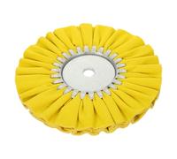 LIGHTAOTAO Rueda de Pulido de Algodón para Pulidora Angular Amarillo | Accesorio Duradero de Acero Inoxidable y Tela, Brillo Tipo Espejo, para Talleres y Piezas Metálicas